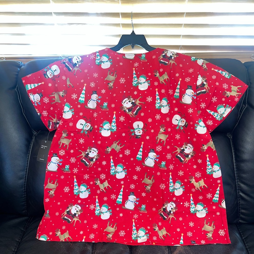 Christmas scrub top 3xl